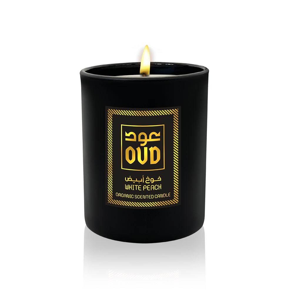 Bougie Parfumée Oud et Pêche Blanche – Image 3