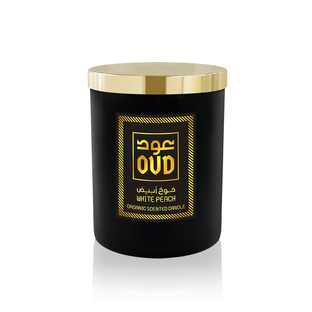 Bougie Parfumée Oud et Pêche Blanche – Image 2